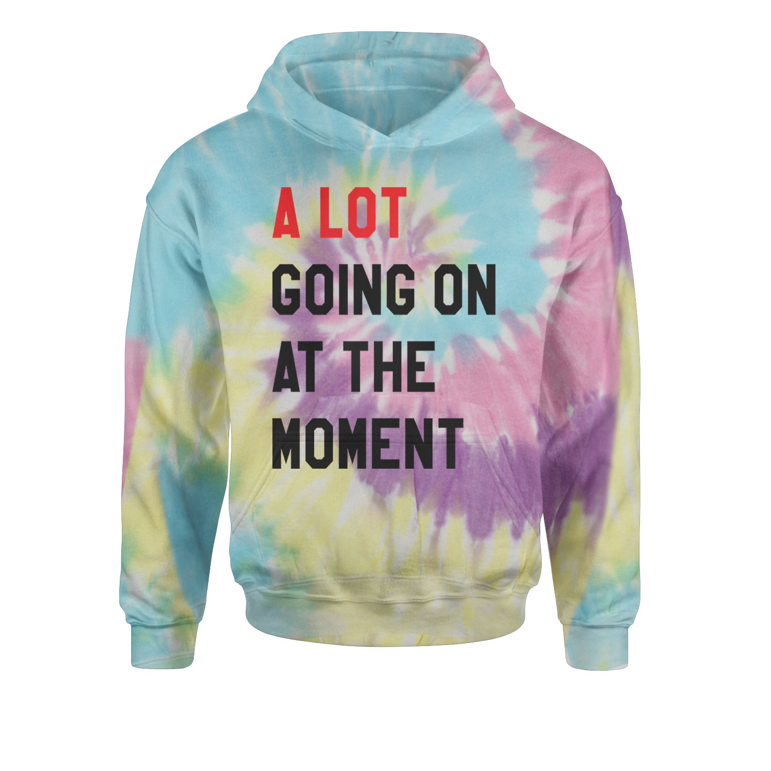 A Lot Going On At The Moment New TTPD Poet Department Youth-Sized Hoodie Tie-Dye Jelly Bean