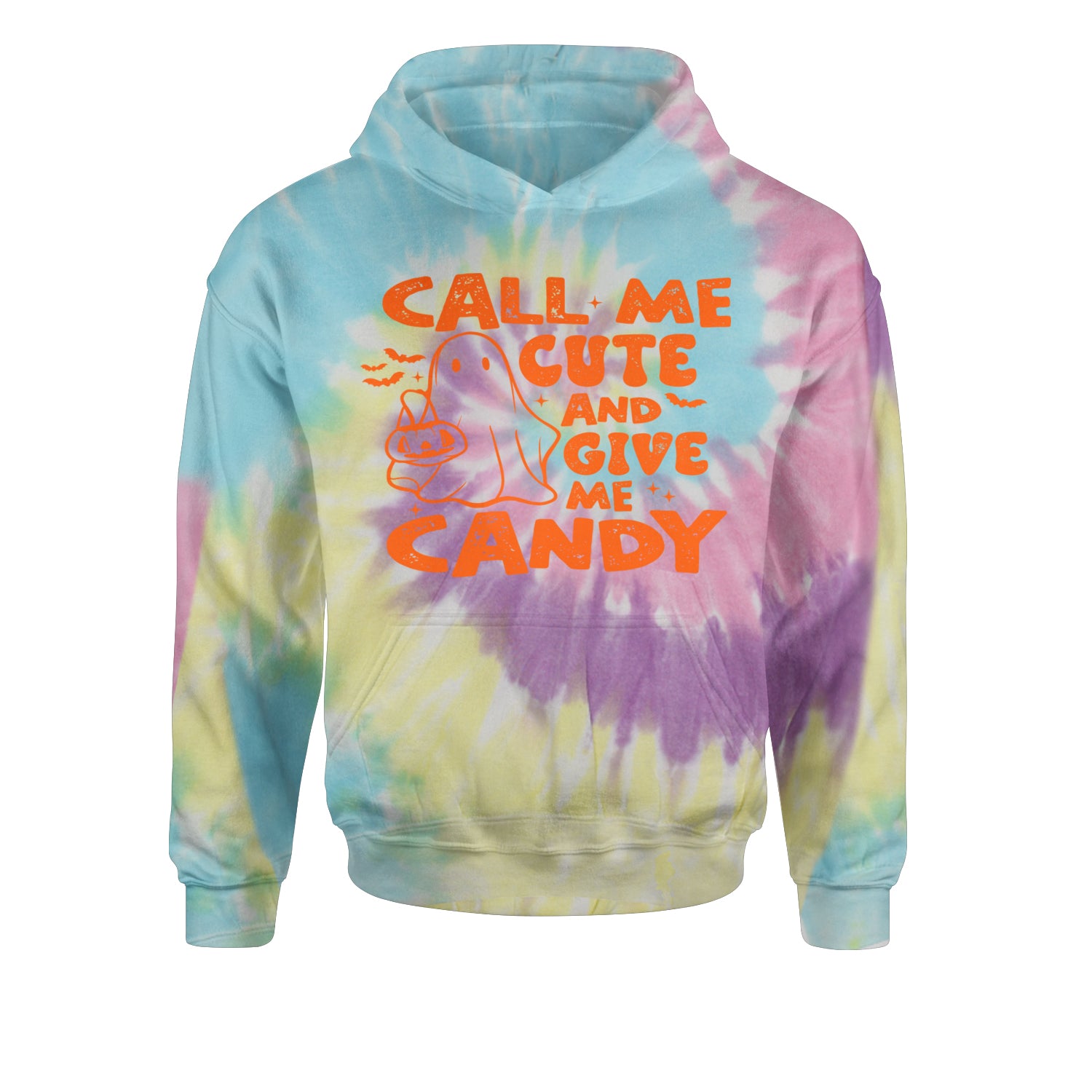 Call Me Cute And Give Me Candy Youth-Sized Hoodie Tie-Dye Jelly Bean