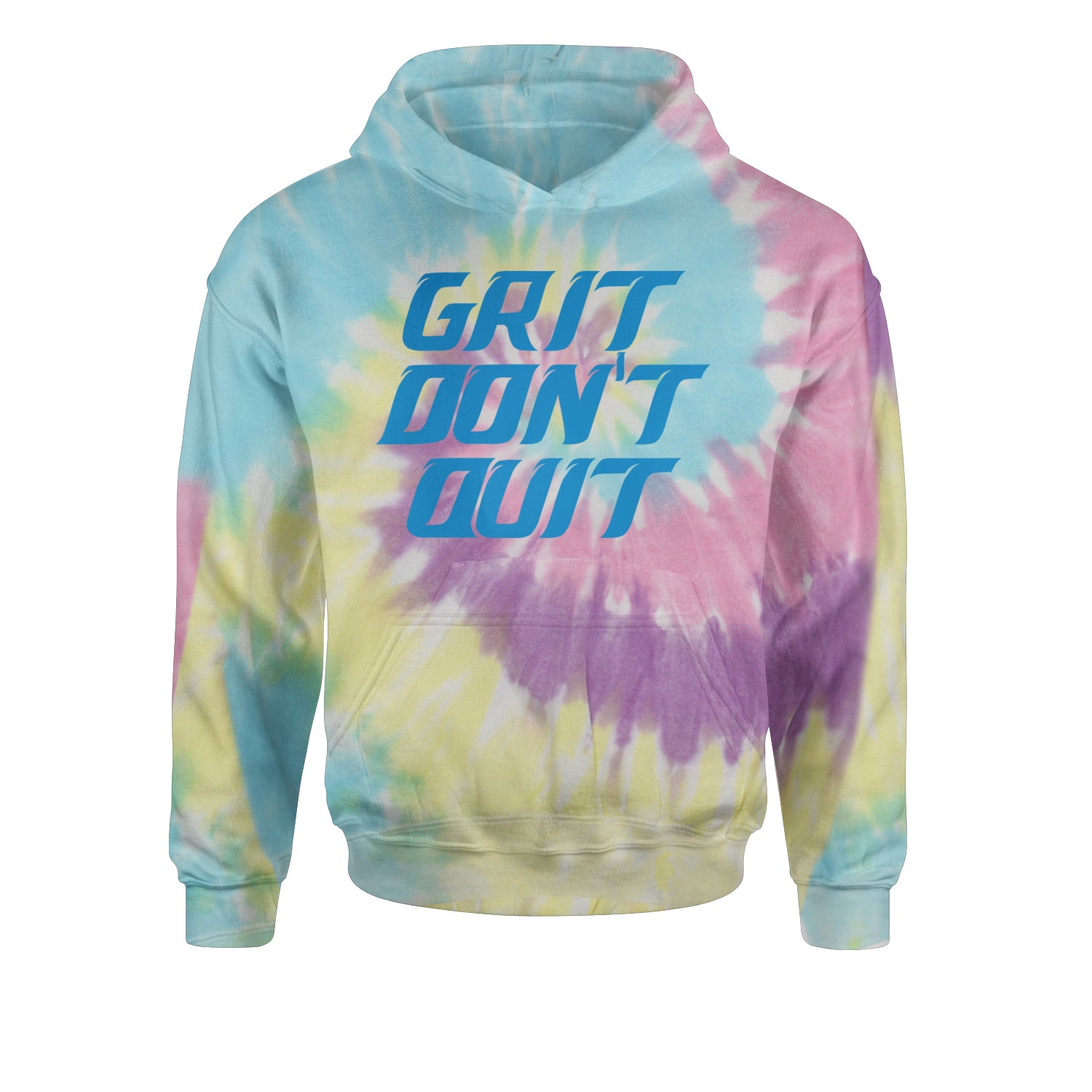 Grit Don't Quit Detroit Grit Youth-Sized Hoodie Tie-Dye Jelly Bean