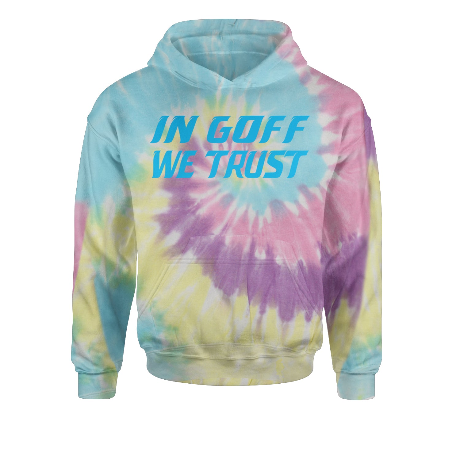 In Goff We Trust DetroitYouth-Sized Hoodie Tie-Dye Jelly Bean