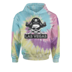 Raider Skull Straight Outta Las Vegas Youth-Sized Hoodie Tie-Dye Jelly Bean