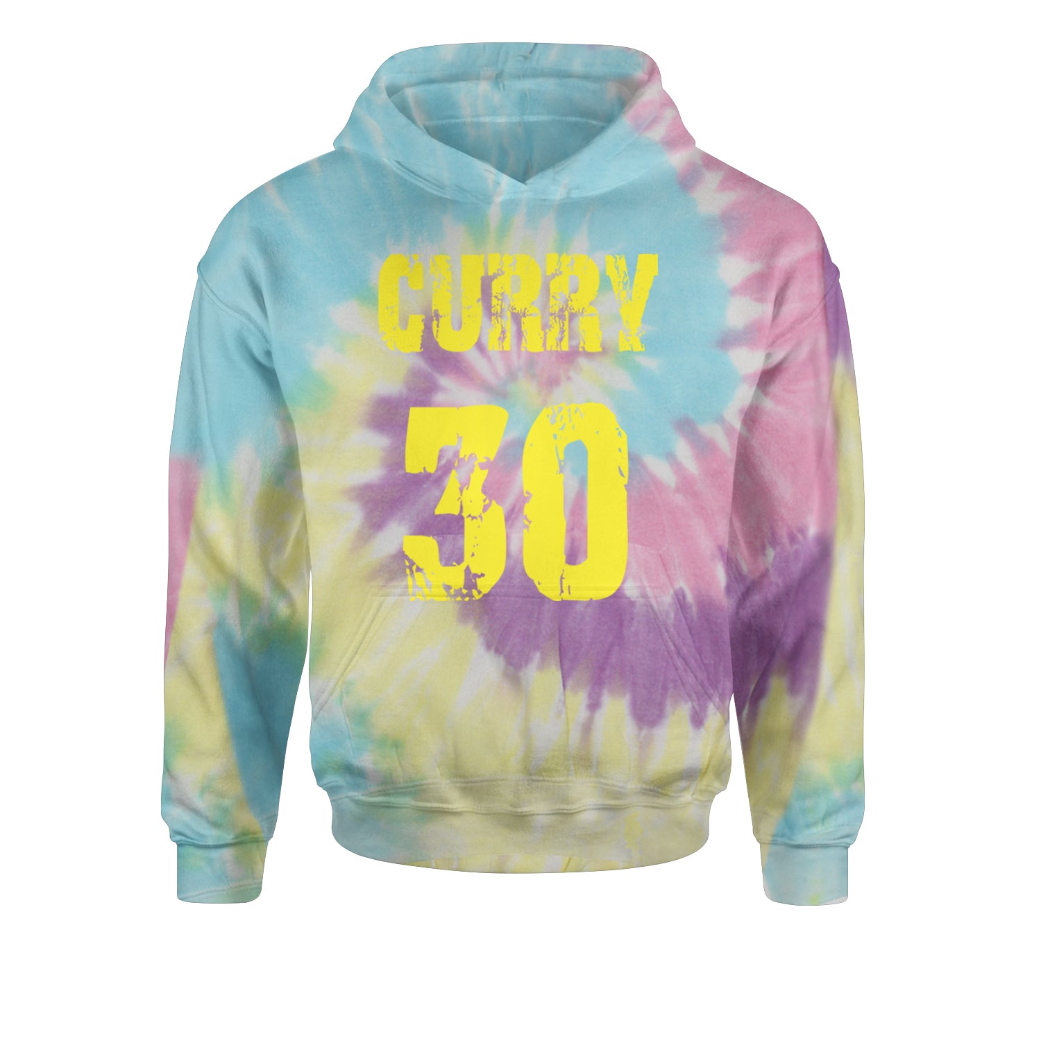 Curry #30 Youth-Sized Hoodie Tie-Dye Jelly Bean