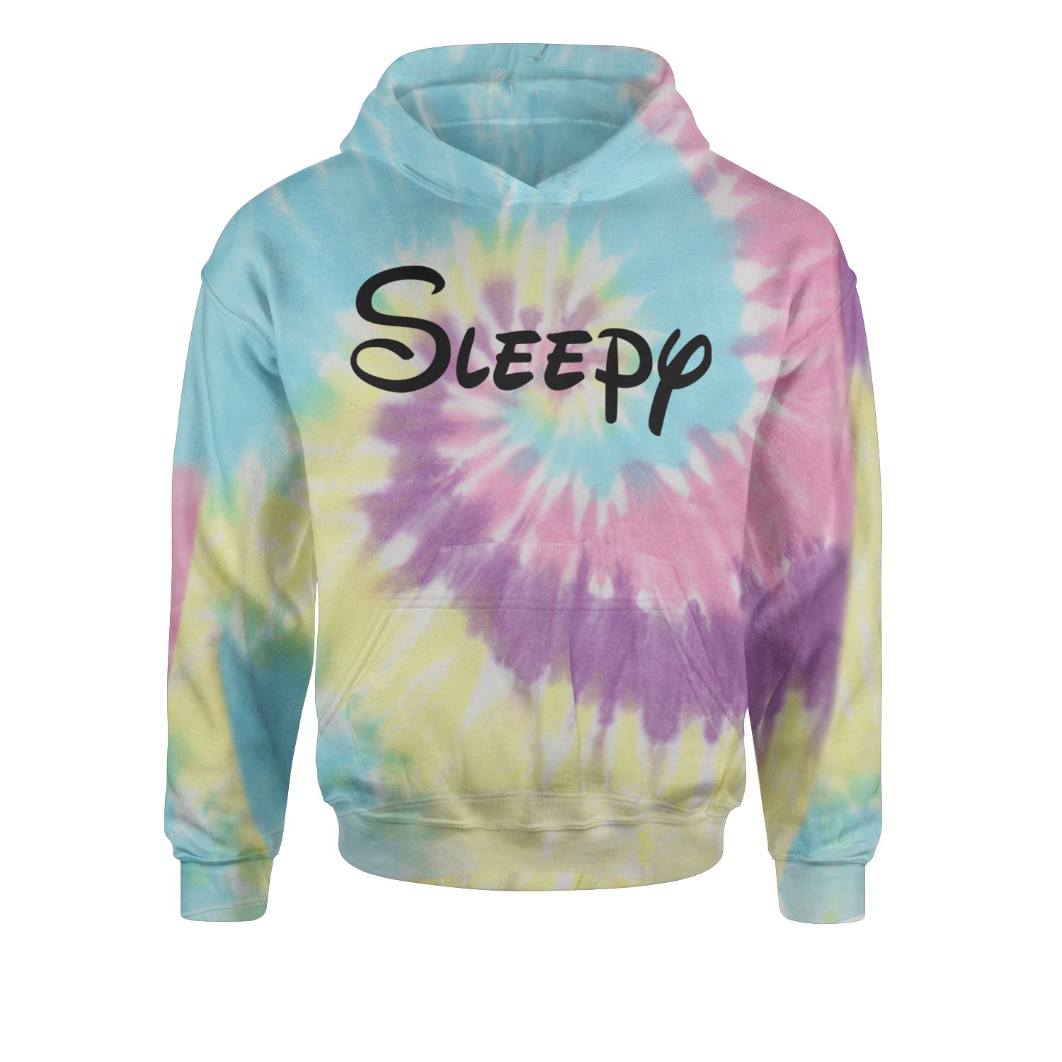 Sleepy - 7 Dwarfs Costume Youth-Sized Hoodie Tie-Dye Jelly Bean