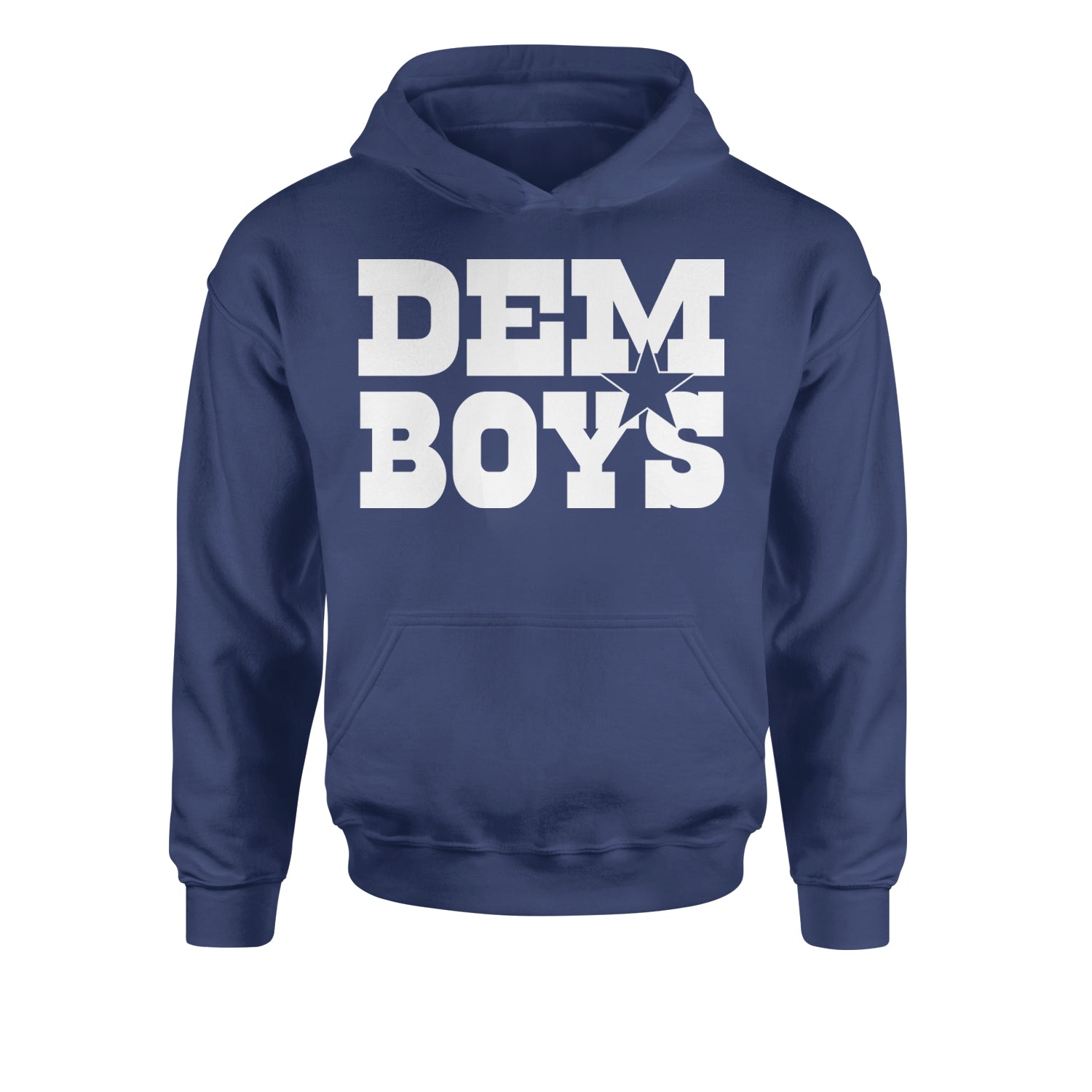 Dem Boys Dallas Football Youth-Sized Hoodie Navy Blue