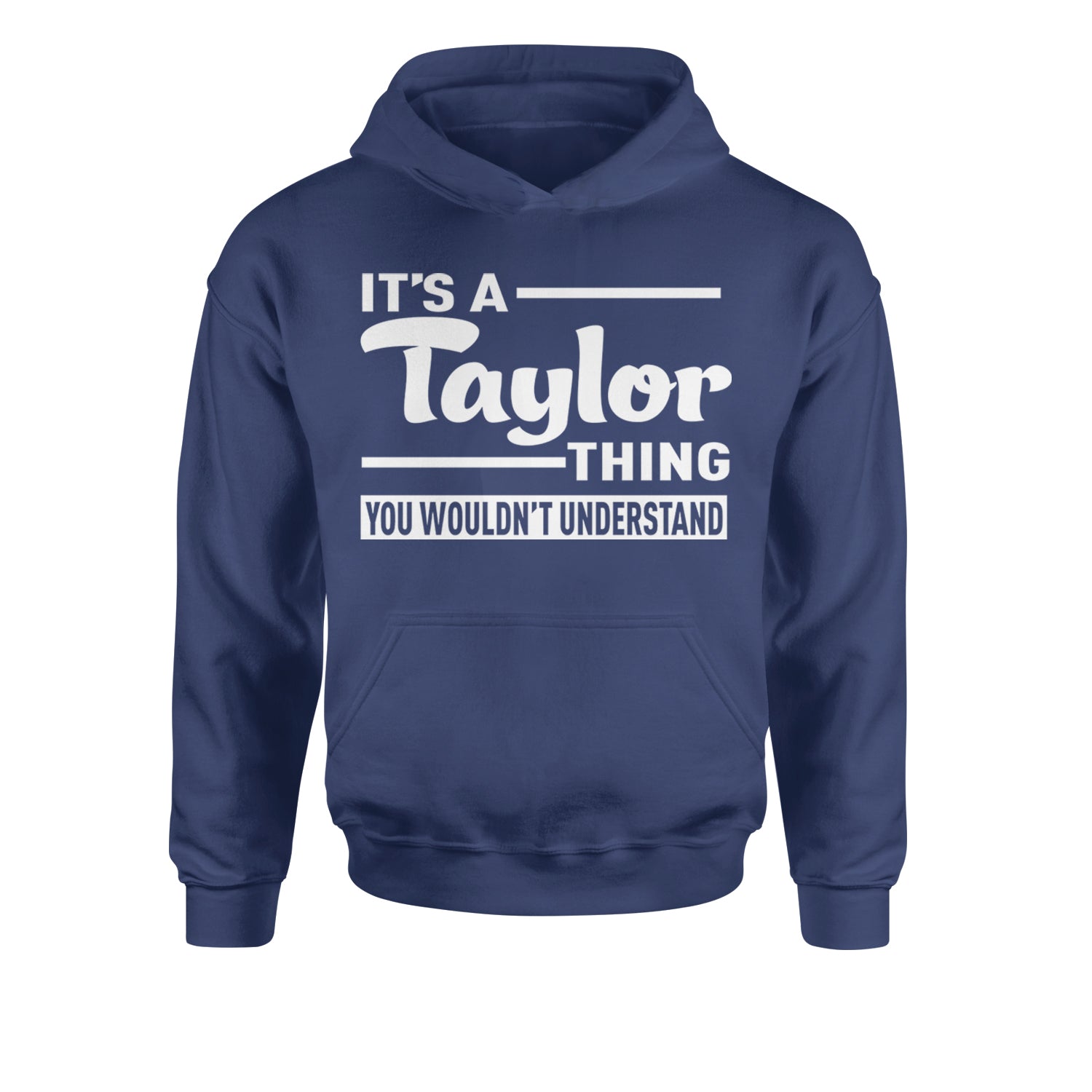 It's A Taylor Thing, You Wouldn't Understand TTPD Youth-Sized Hoodie Navy Blue