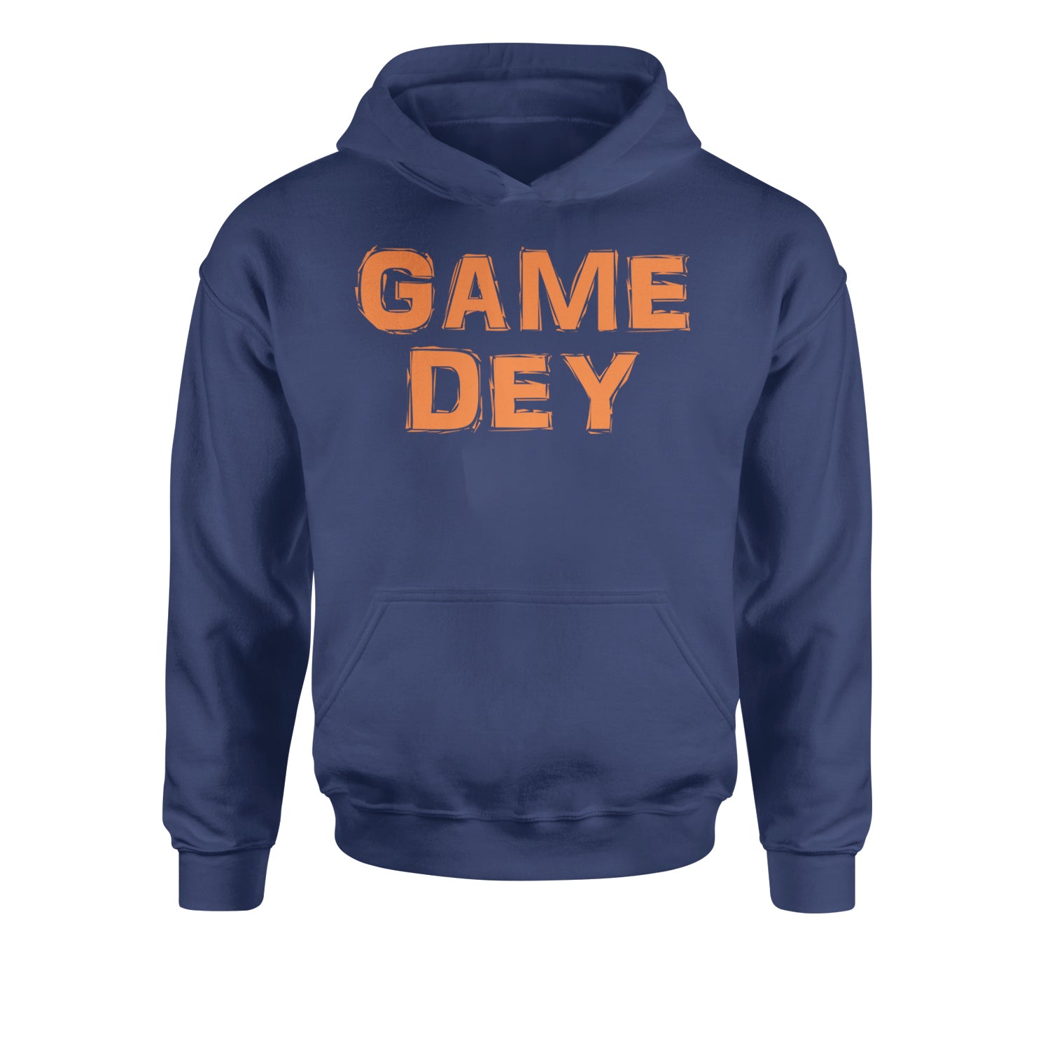 Game Dey Cincinnati Football Youth-Sized Hoodie Navy Blue