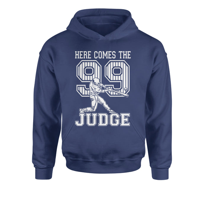 Here Comes The Judge 99 NY Baseball  Youth-Sized Hoodie