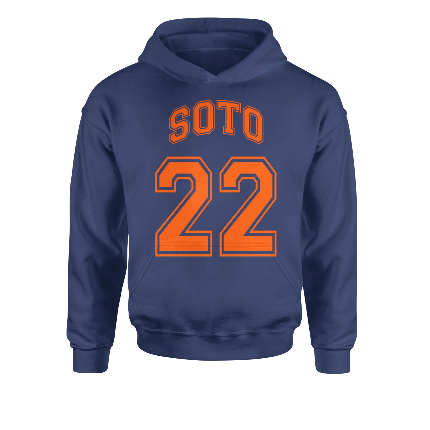 Soto Number 22Youth-Sized Hoodie Navy Blue