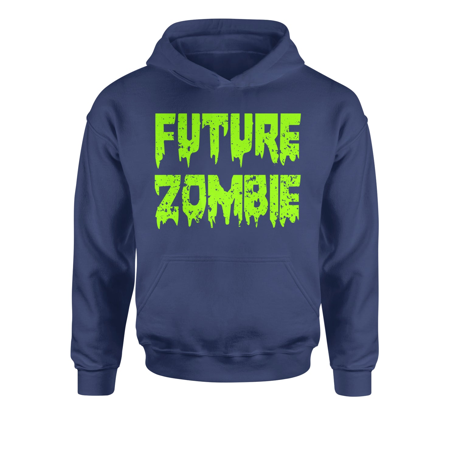 Future Zombie Horror Youth-Sized Hoodie Navy Blue