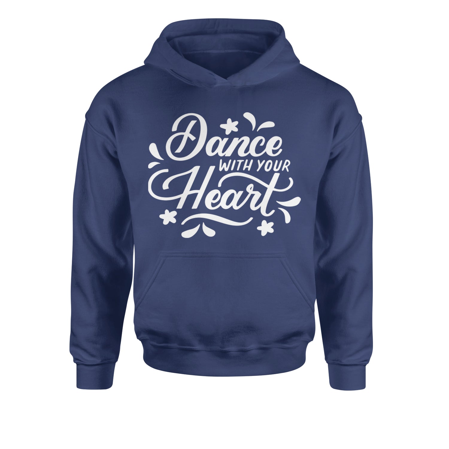 Dance With Your Heart Youth-Sized Hoodie Navy Blue