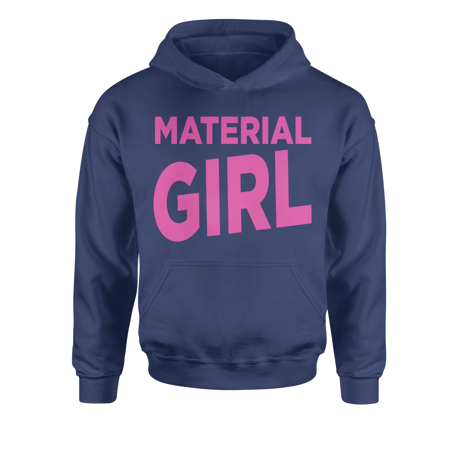 Material Girl 80's Retro Celebration Youth-Sized Hoodie Navy Blue