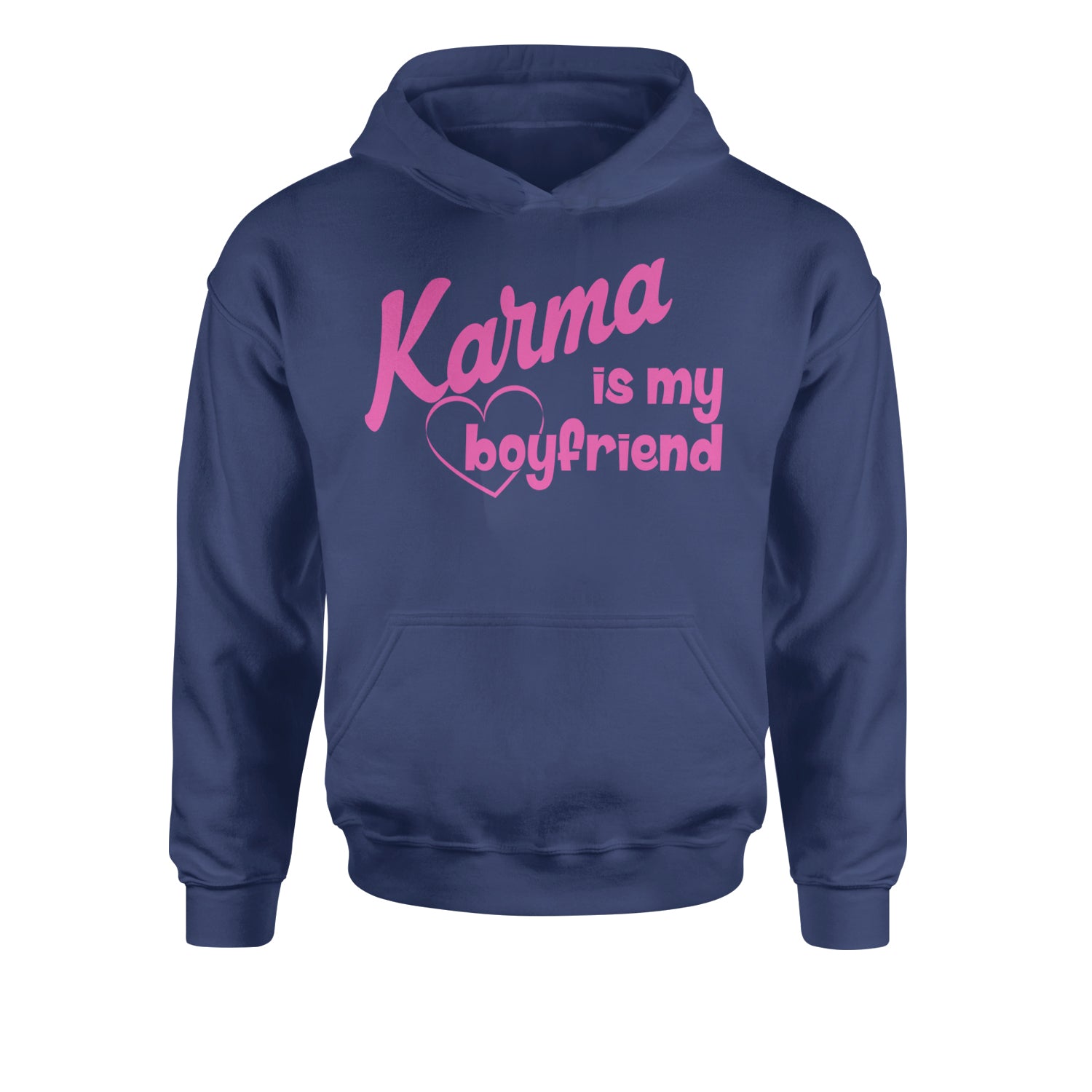 Karma Is My Boyfriend Midnight Eras  Youth-Sized Hoodie Navy Blue