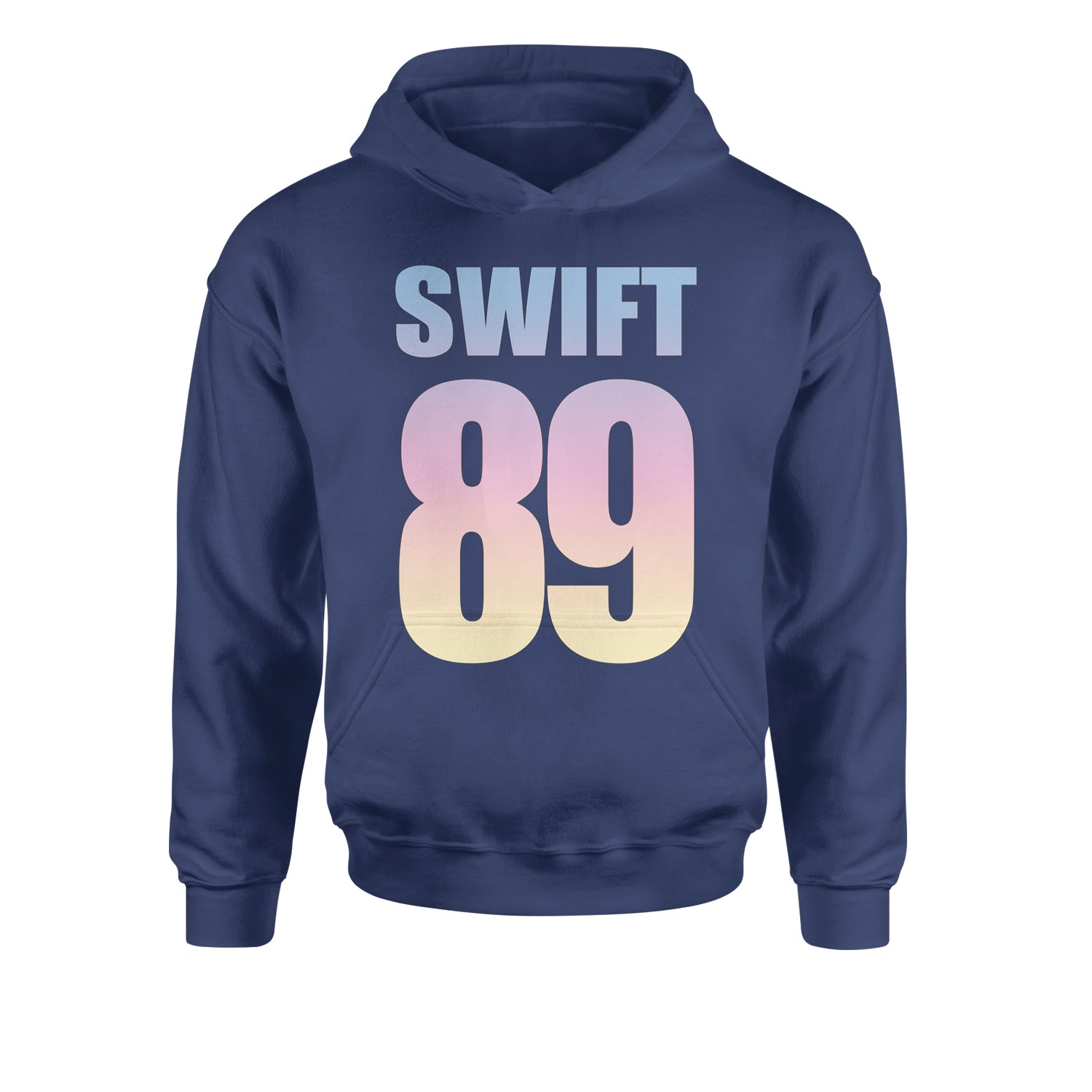 Lover Era Swift 89 Birth Year Music Fan TTPD Youth-Sized Hoodie Navy Blue