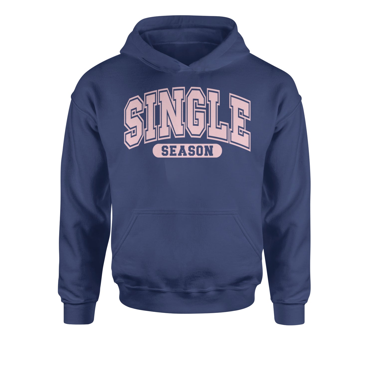 Single Season Valentine's DayYouth-Sized Hoodie Navy Blue