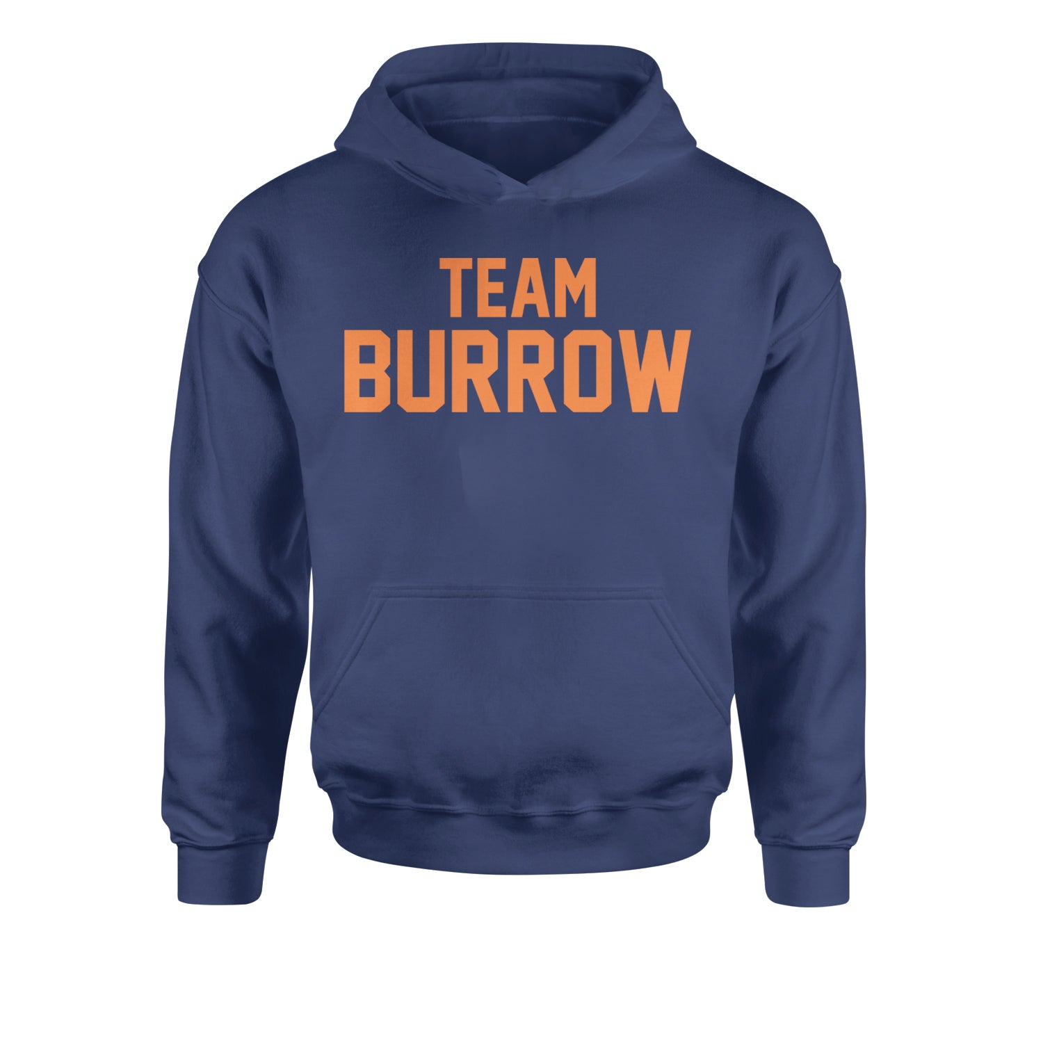 Team Burrow Cincinnati Youth-Sized Hoodie Navy Blue