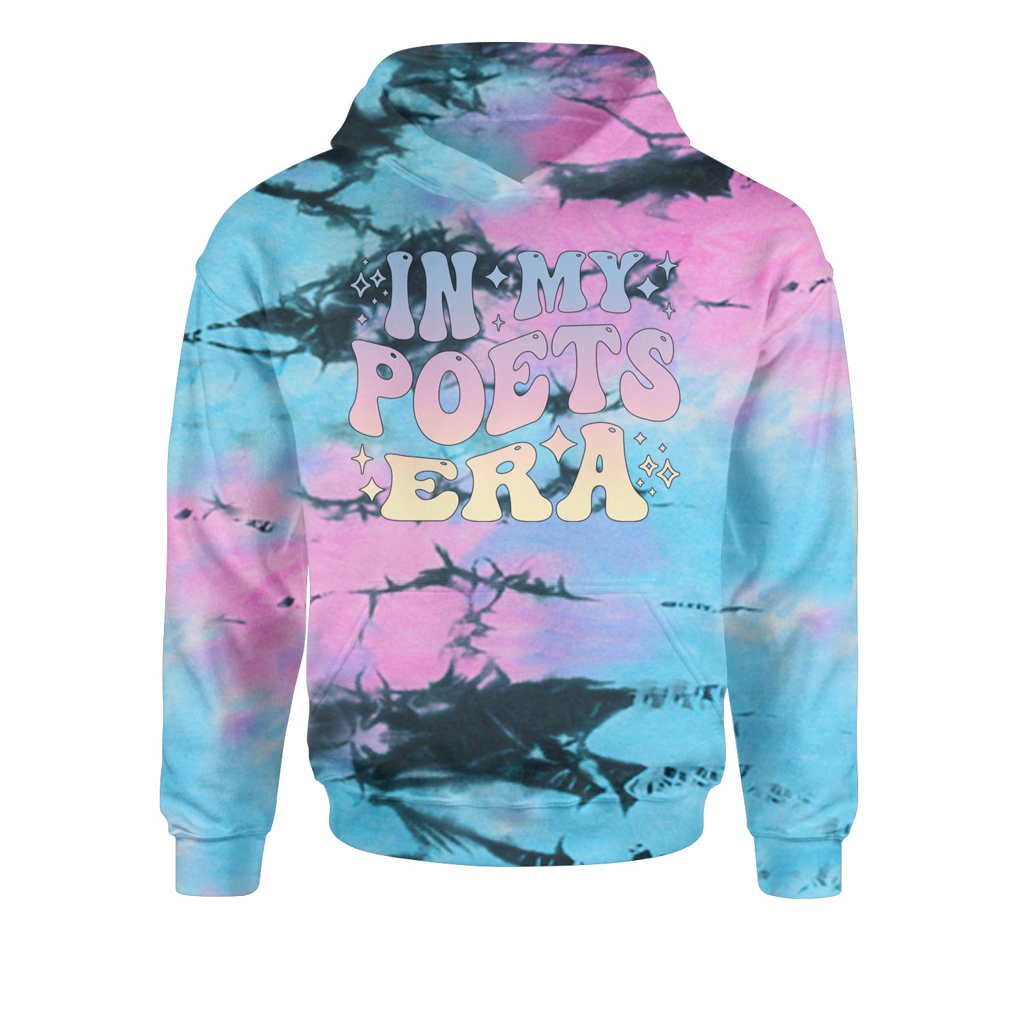 In My Poet Era Tie Dye TTPD Music Youth-Sized Hoodie Tie-Dye Pacific