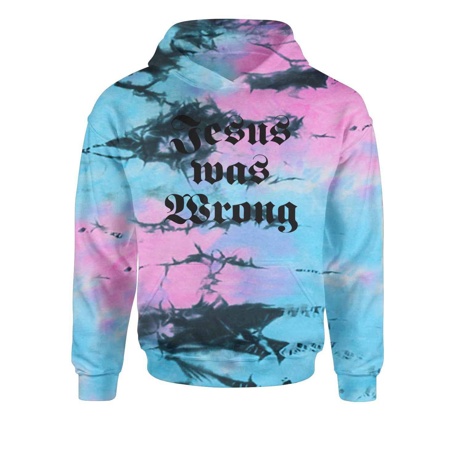 Jesus Was Wrong Little Miss Sunshine Youth-Sized Hoodie Tie-Dye Pacific