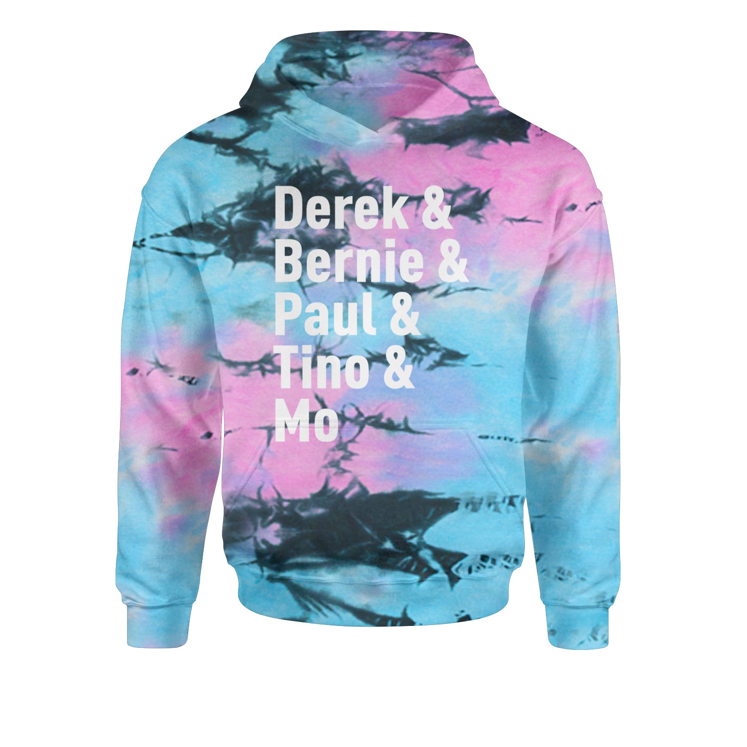 Derek & Bernie & Paul & Tino & Mo Youth-Sized Hoodie Tie-Dye Pacific