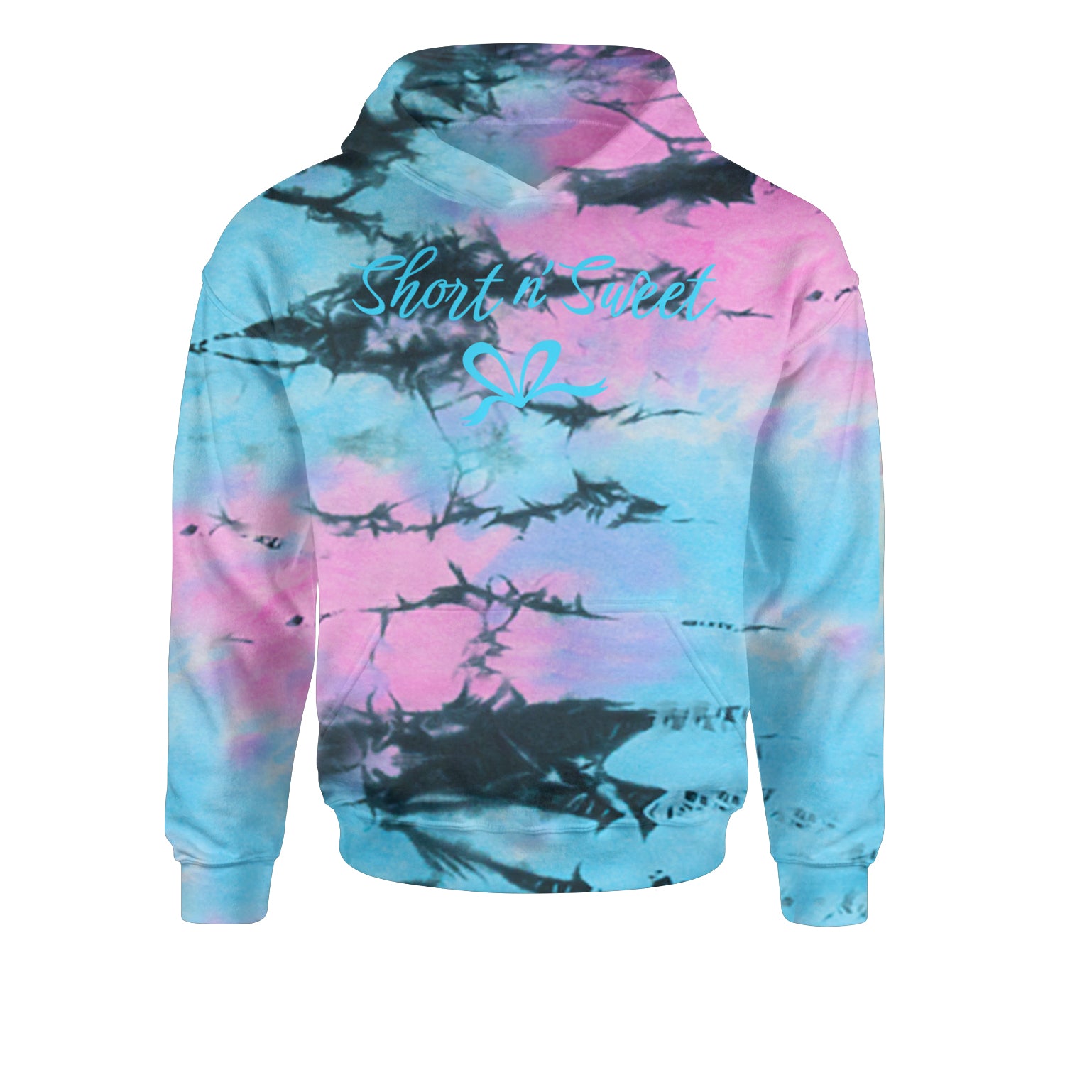 Bow Short N' Sweet MusicYouth-Sized Hoodie Tie-Dye Pacific