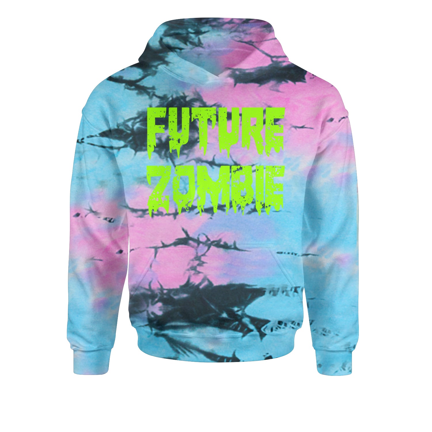 Future Zombie Horror Youth-Sized Hoodie Tie-Dye Pacific