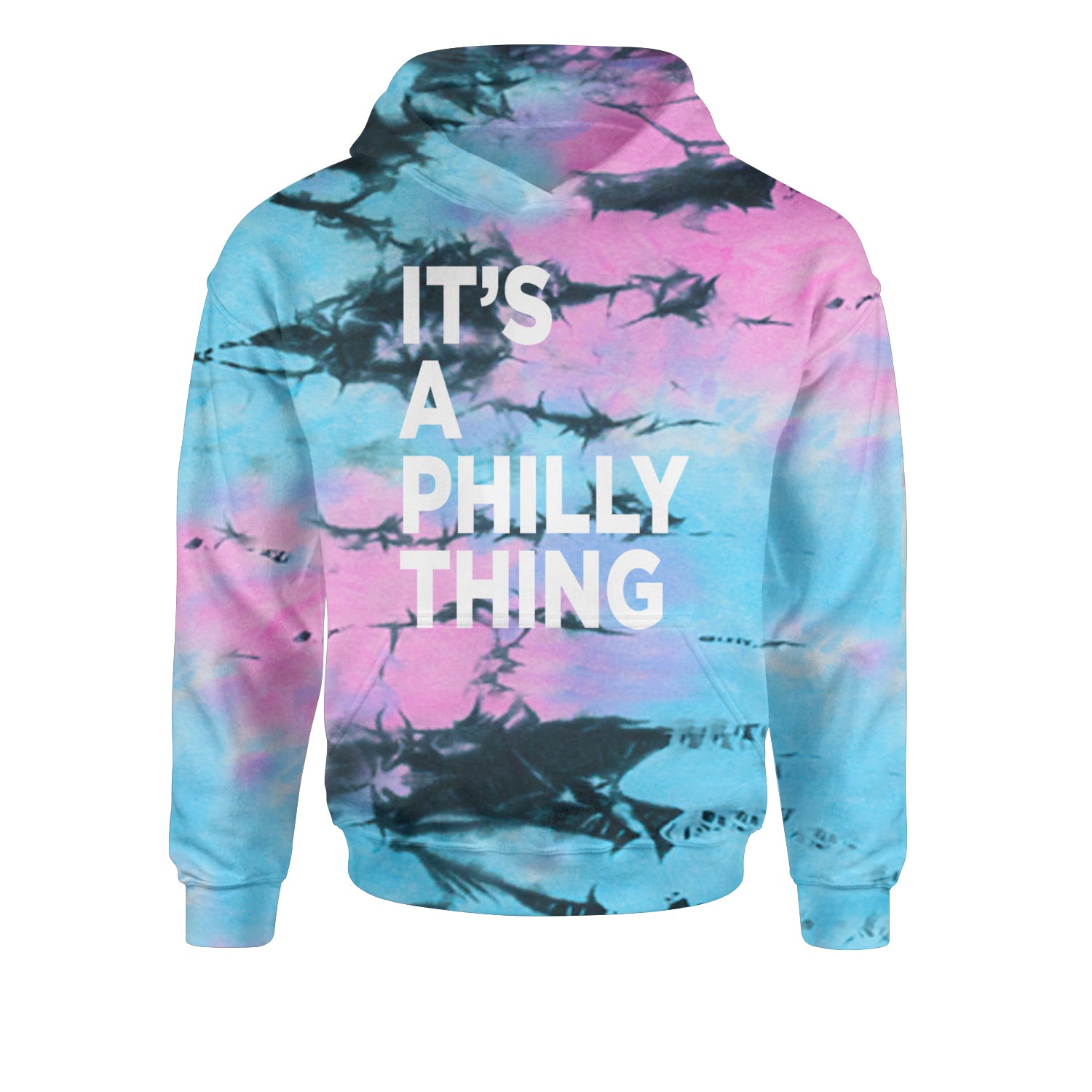 PHILLY It's A Philly Thing Youth-Sized Hoodie Tie-Dye Pacific