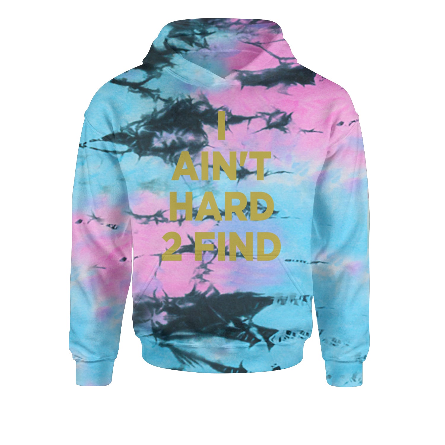 I Ain't Hard To Find Coach Prime Youth-Sized Hoodie Tie-Dye Pacific