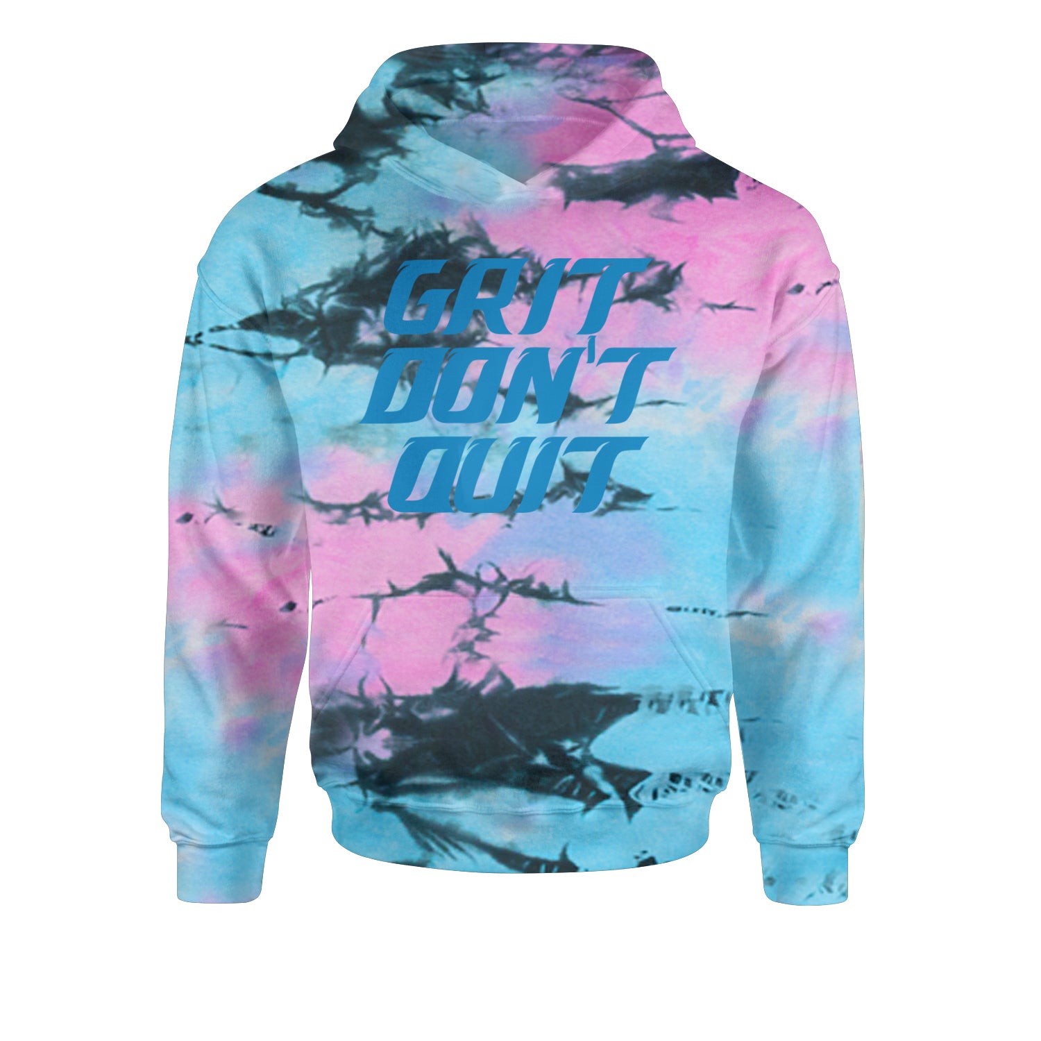 Grit Don't Quit Detroit Grit Youth-Sized Hoodie Tie-Dye Pacific