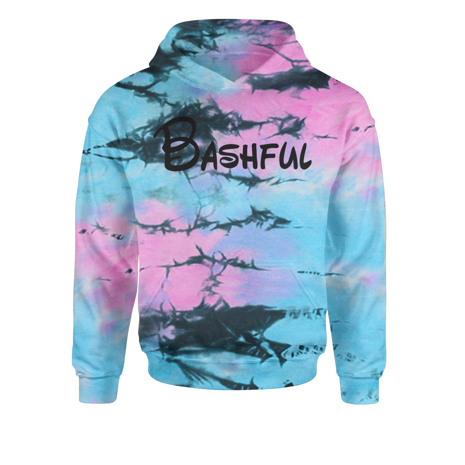 Bashful - 7 Dwarfs Costume Youth-Sized Hoodie Tie-Dye Pacific