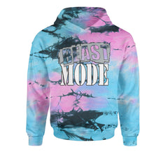 Beast Mode Training Gym Workout Youth-Sized Hoodie Tie-Dye Pacific