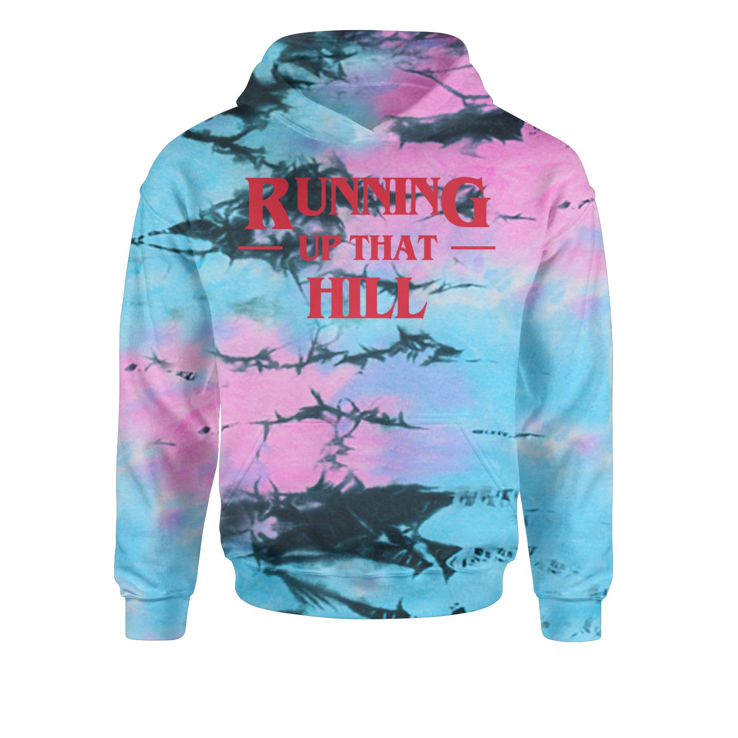 Running Up That HillYouth-Sized Hoodie Tie-Dye Pacific