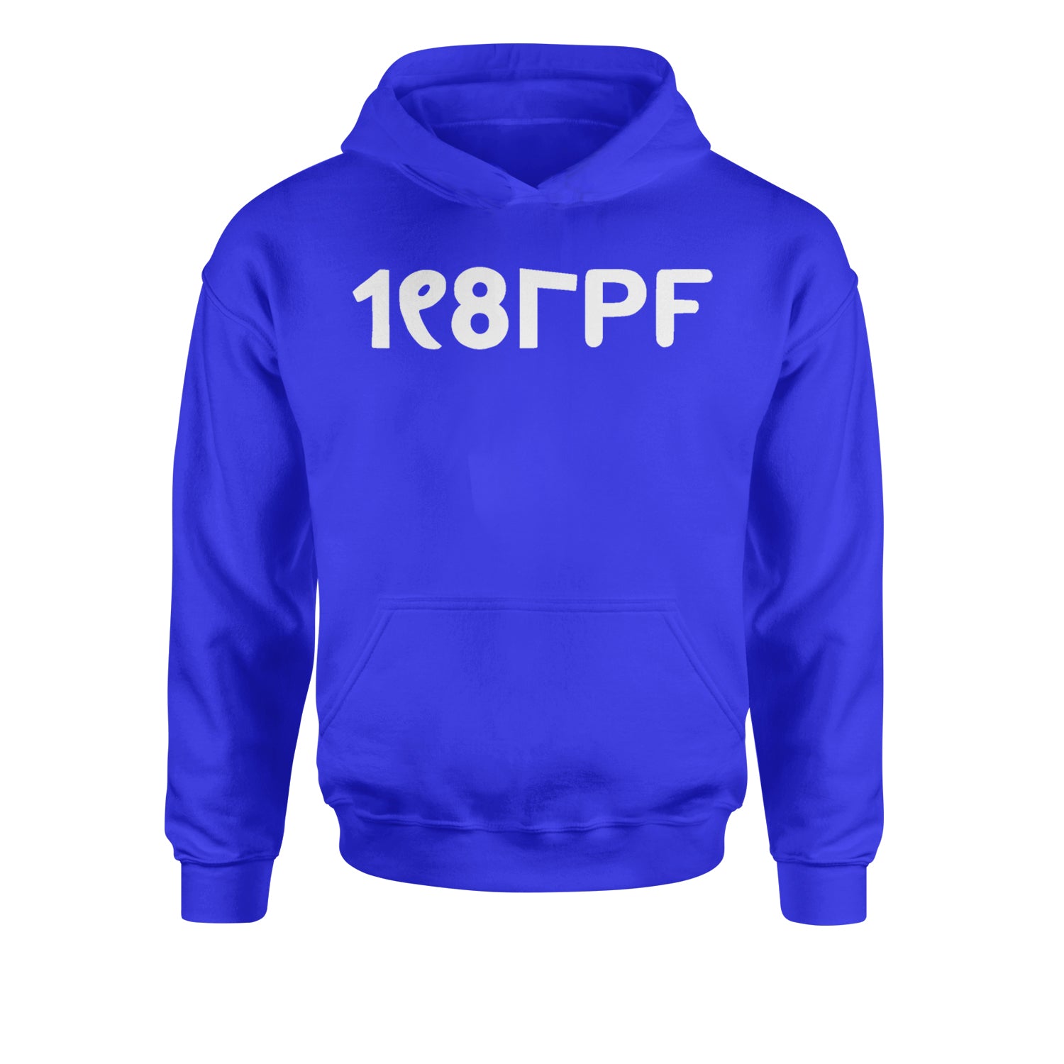 Principle Of Pleasure Retro 80's Miss Jackson  Youth-Sized Hoodie Royal Blue