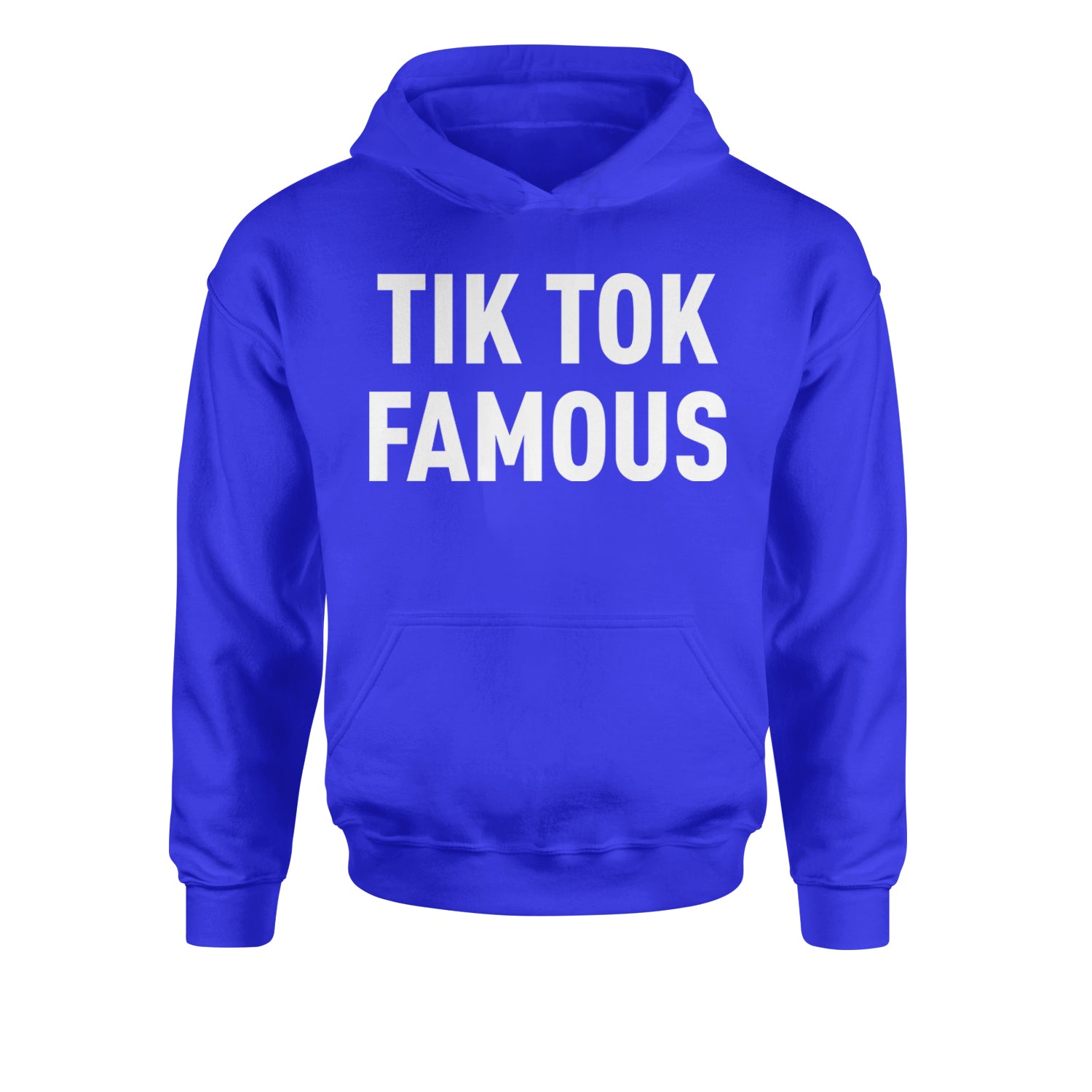 TikTok Famous Influencer Promoter Youth-Sized Hoodie Royal Blue