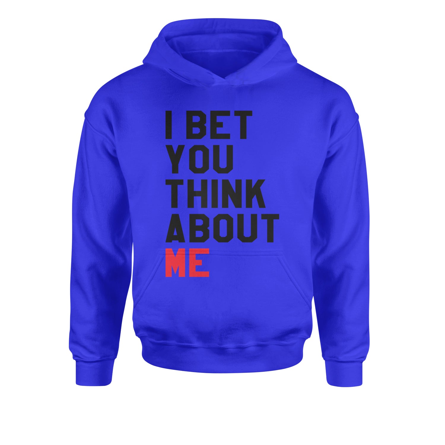 I Bet You Think About Me New TTPD Era Youth-Sized Hoodie Royal Blue