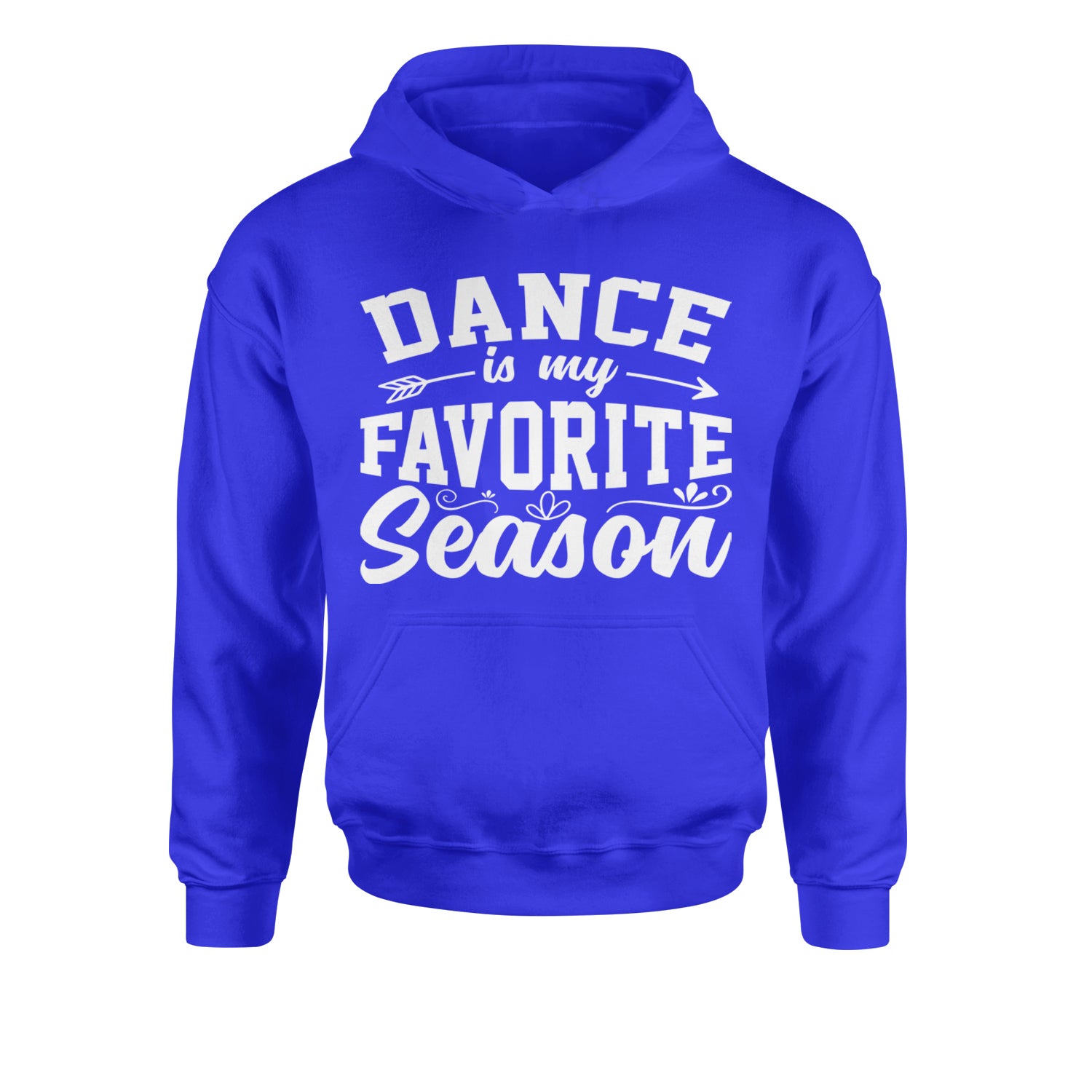 Dance Is My Favorite Season Youth-Sized Hoodie Royal Blue