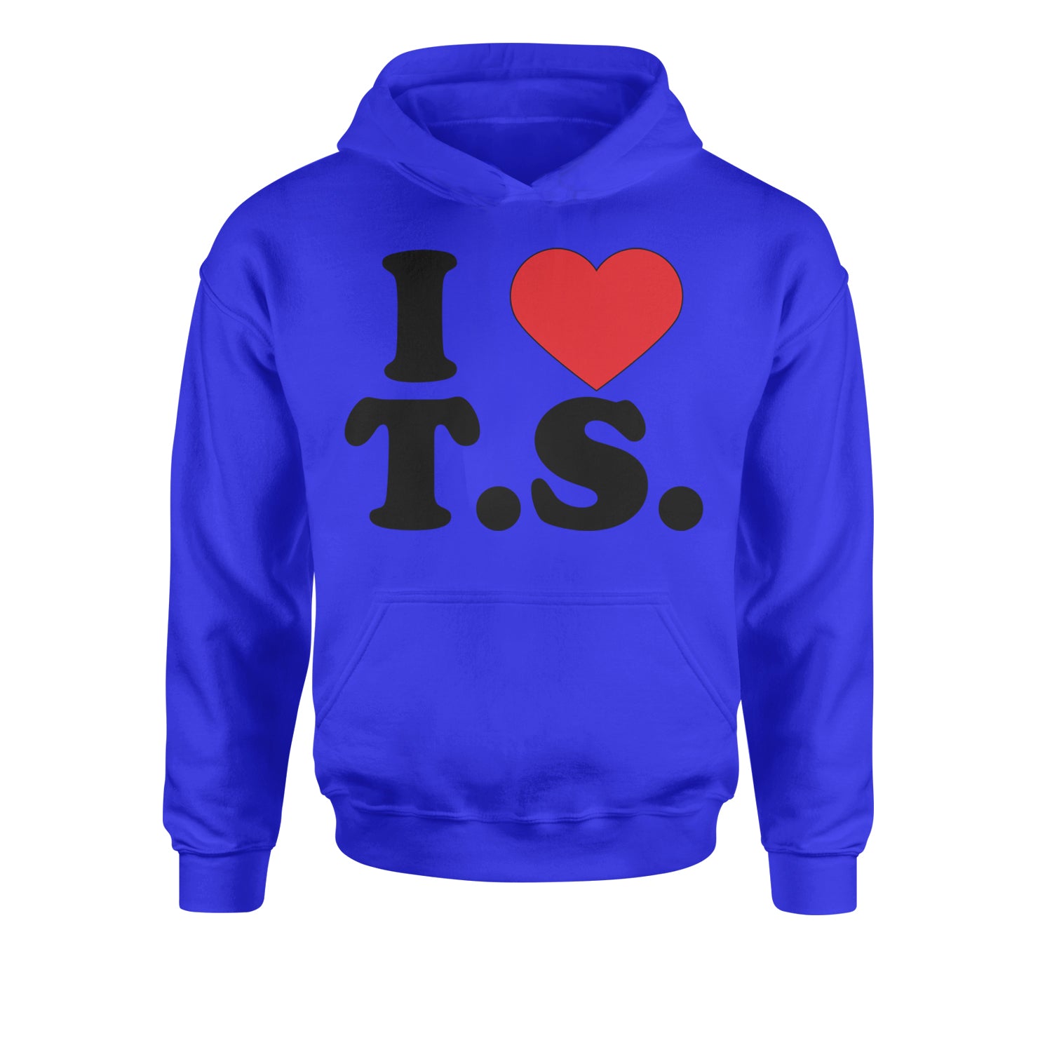 I Heart T.S. Concert Music Lover  Youth-Sized Hoodie Royal Blue