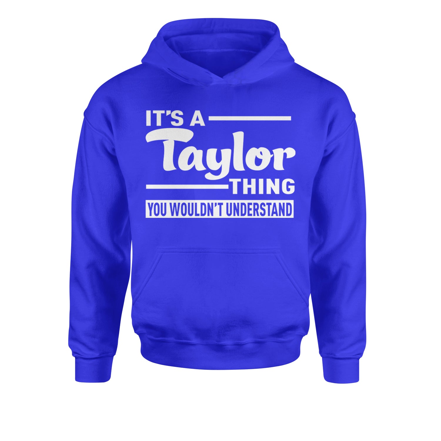 It's A Taylor Thing, You Wouldn't Understand TTPD Youth-Sized Hoodie Royal Blue