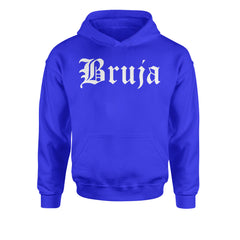 Bruja Gothic Spanish Witch Youth-Sized Hoodie Royal Blue