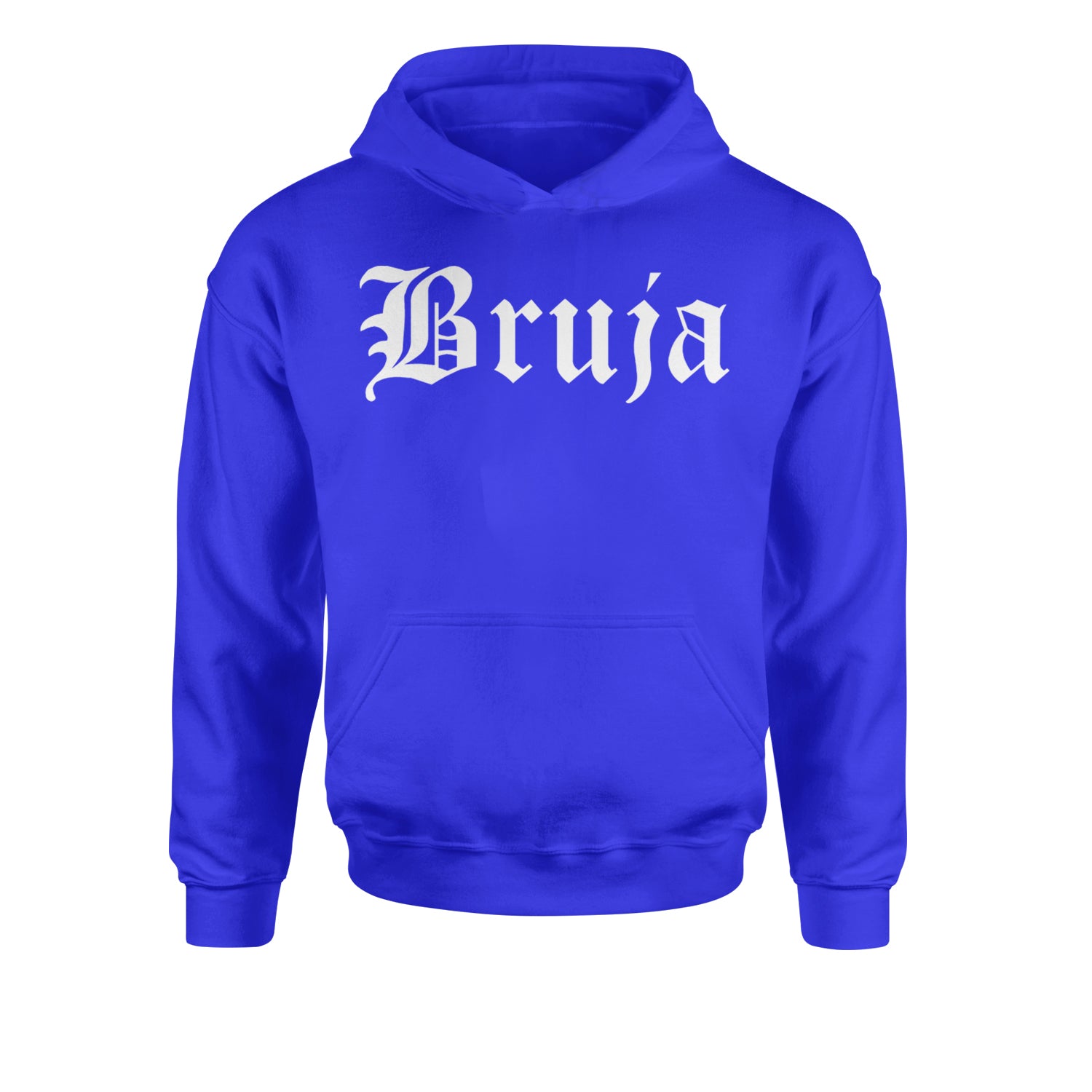 Bruja Gothic Spanish Witch Youth-Sized Hoodie Royal Blue