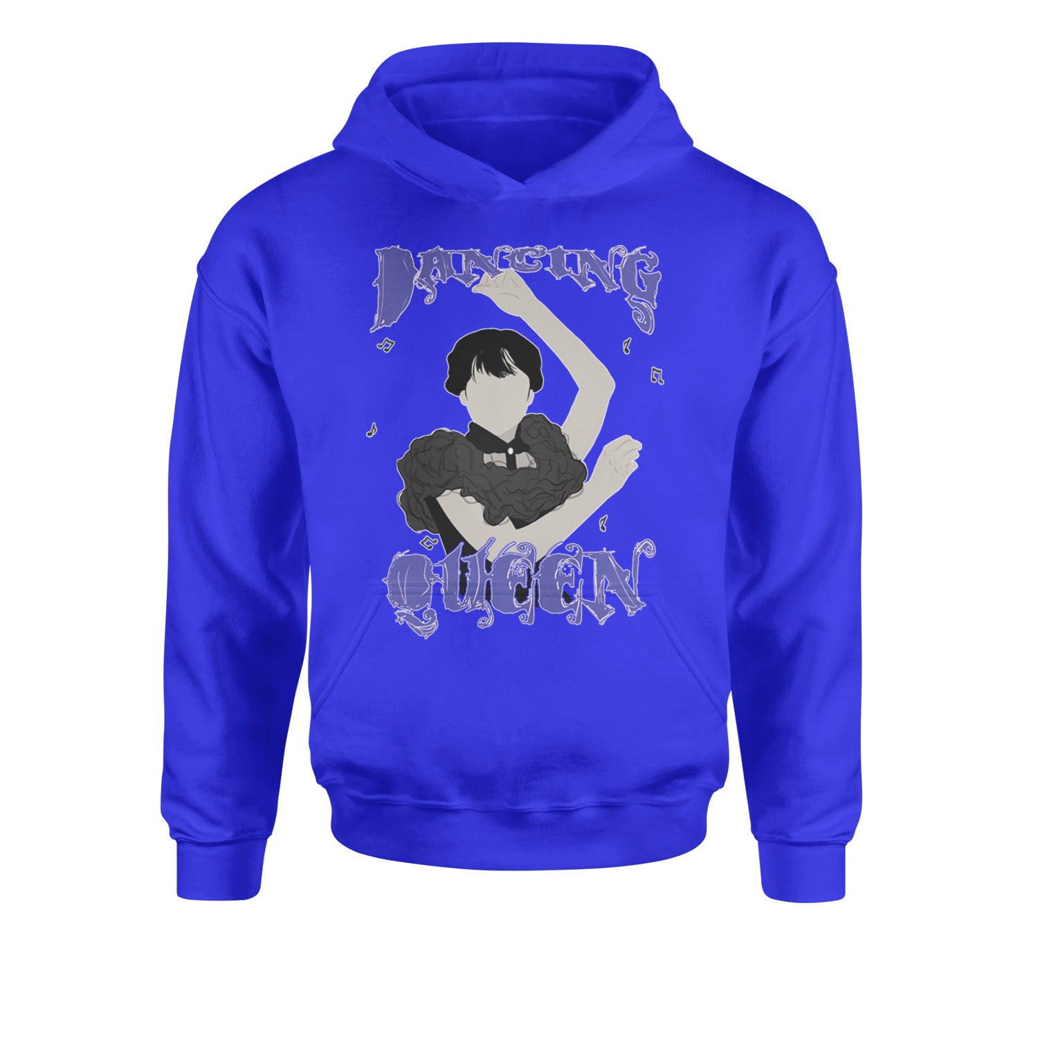 Wednesday Dancing Queen Youth-Sized Hoodie Royal Blue