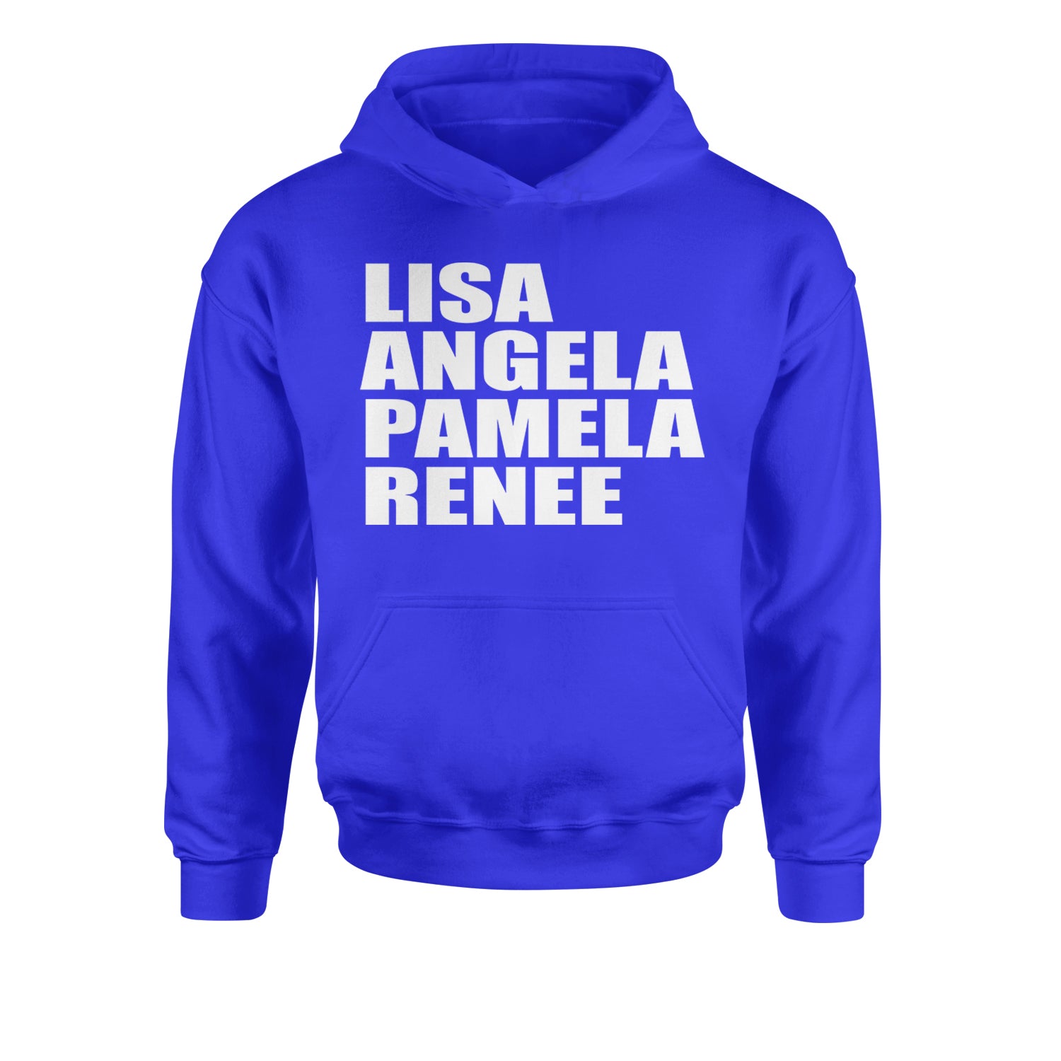 Lisa Angela Pamela Renee Around The Way Girl Youth-Sized Hoodie Royal Blue