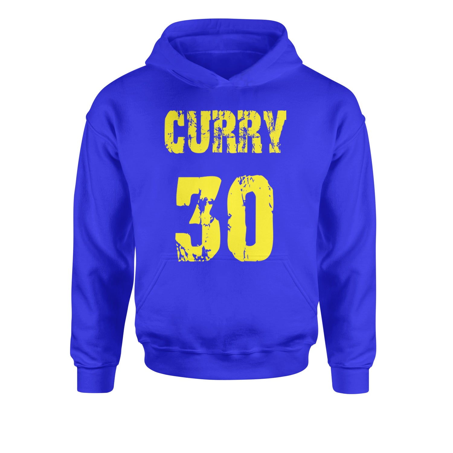 Curry #30 Youth-Sized Hoodie Royal Blue