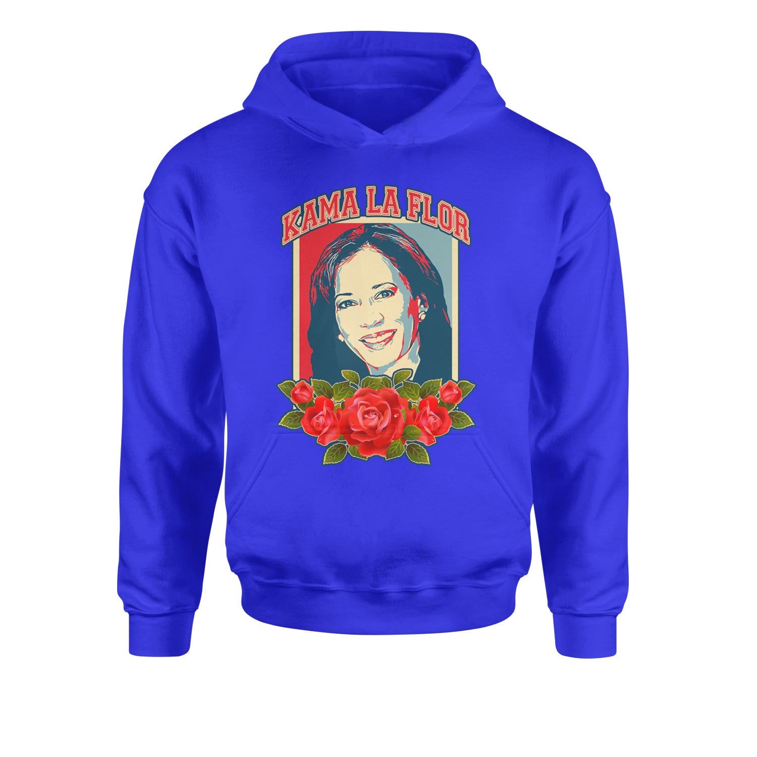 Kama La Flor Kamala Como La Flor Youth-Sized Hoodie Royal Blue