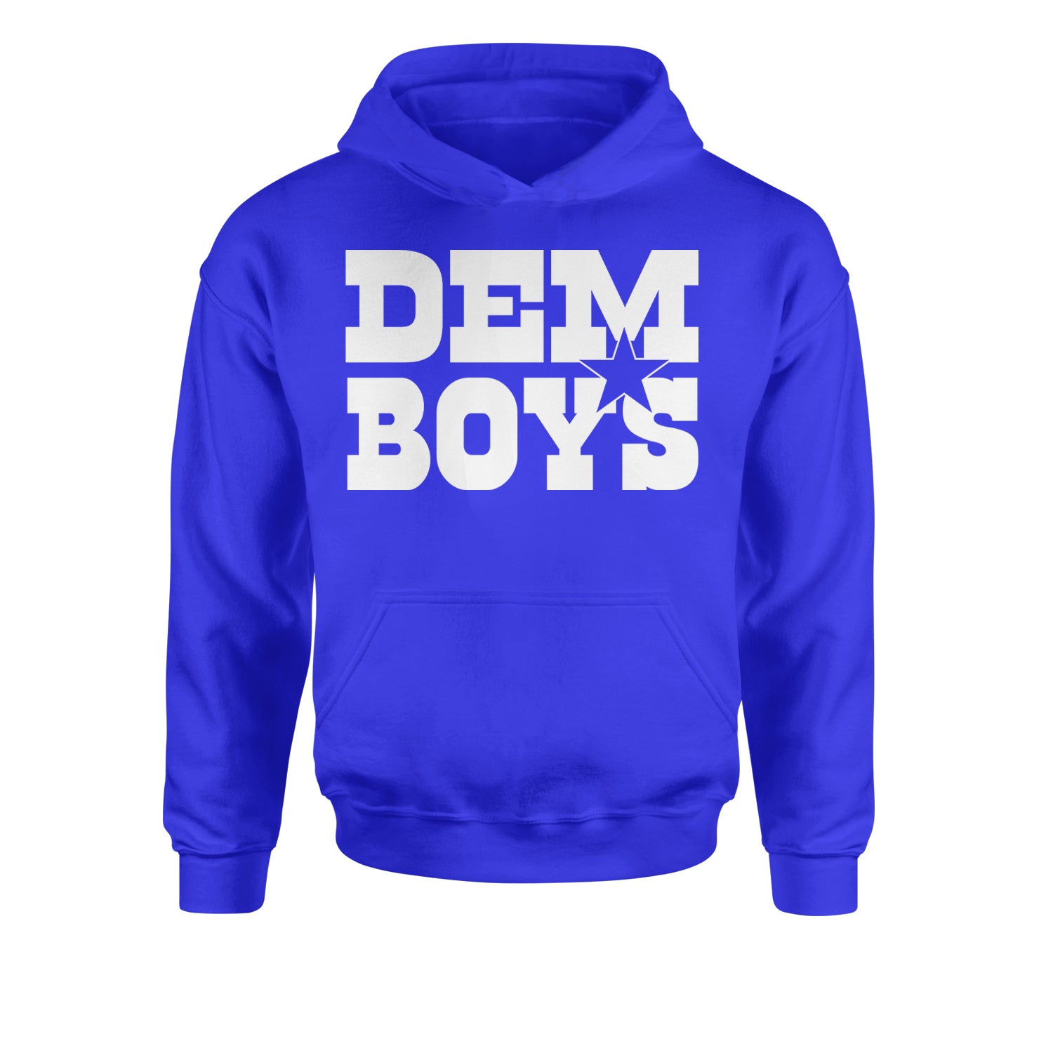 Dem Boys Dallas Football Youth-Sized Hoodie Royal Blue