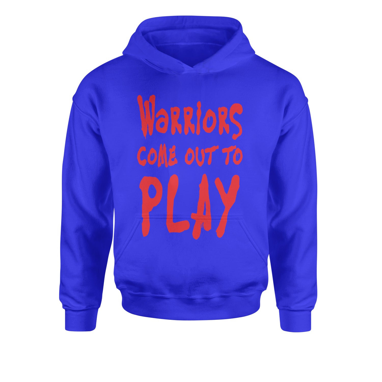 Warriors Come Out To Play  Youth-Sized Hoodie Royal Blue