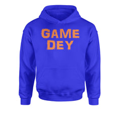 Game Dey Cincinnati Football Youth-Sized Hoodie Royal Blue