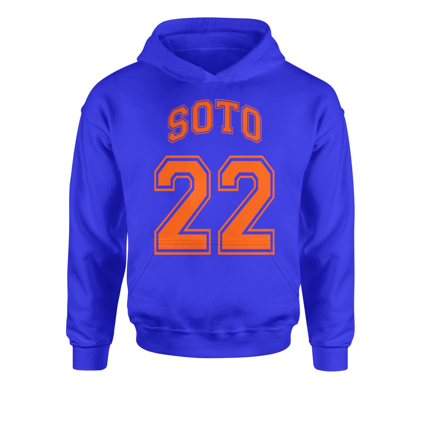 Soto Number 22Youth-Sized Hoodie Royal Blue