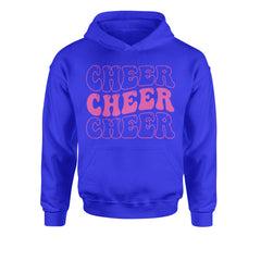 Cheer Cheer Cheer Youth-Sized Hoodie Royal Blue