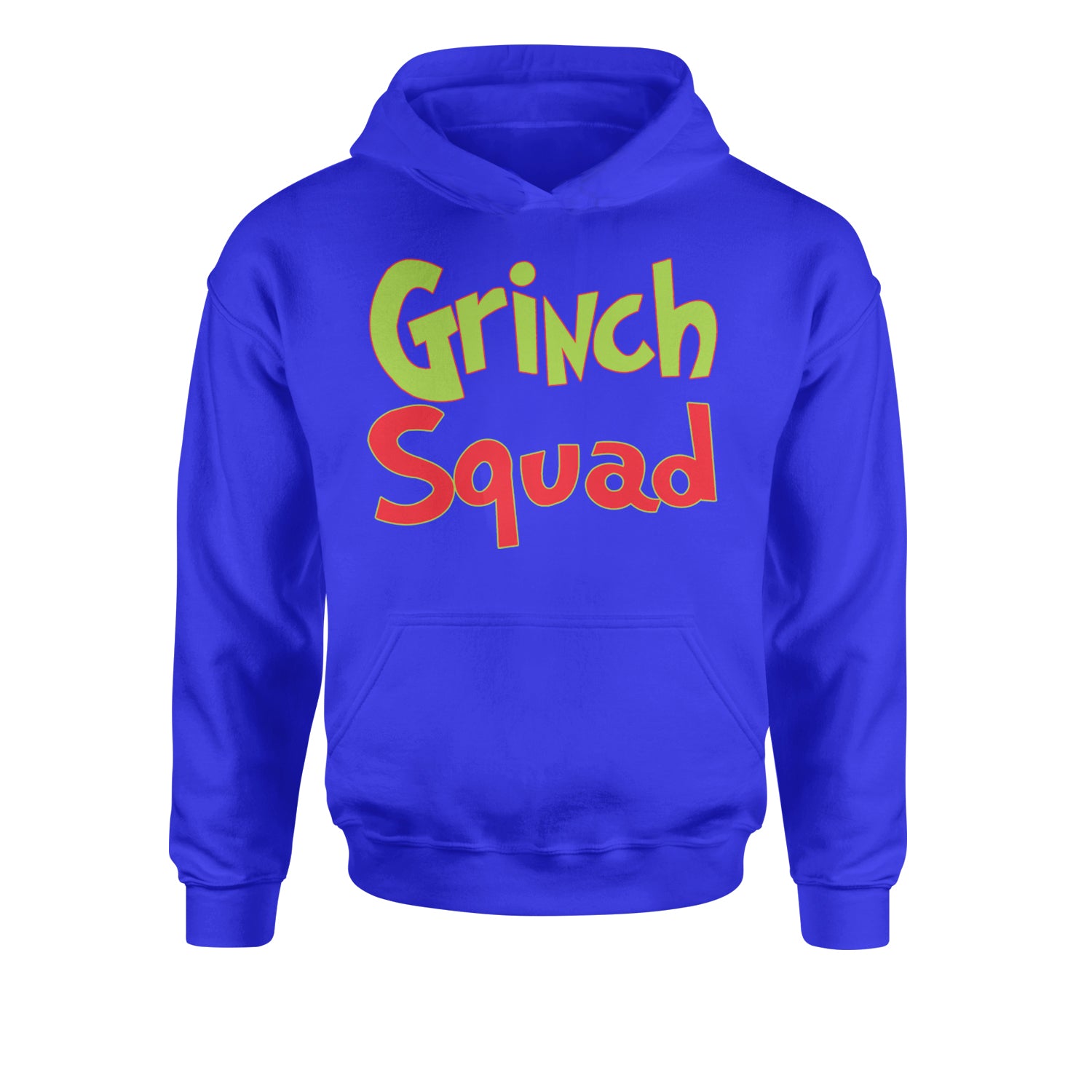 Gr-nch Squad Jolly Grinchmas Merry ChristmasYouth-Sized Hoodie Royal Blue