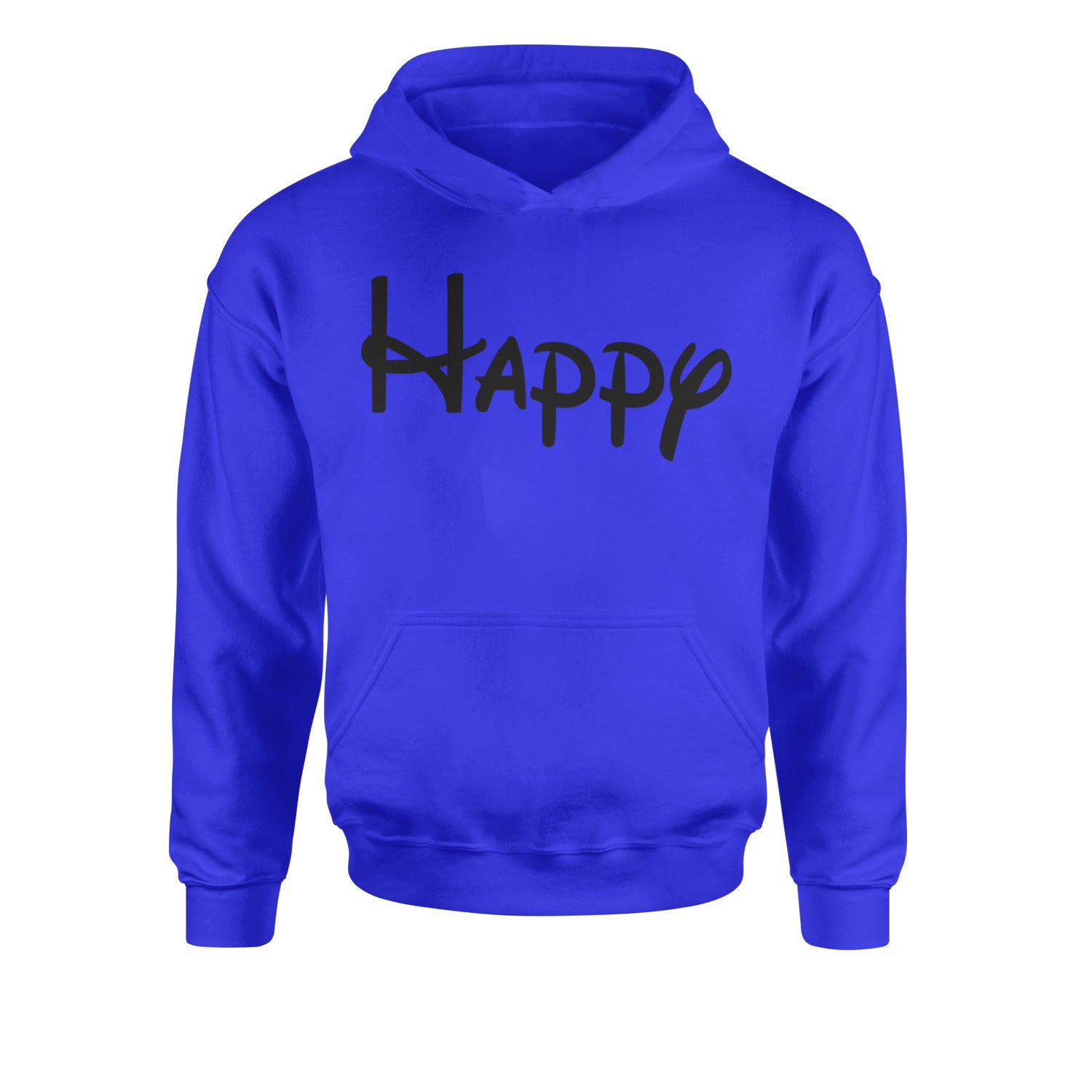 Happy - 7 Dwarfs Costume Youth-Sized Hoodie Royal Blue