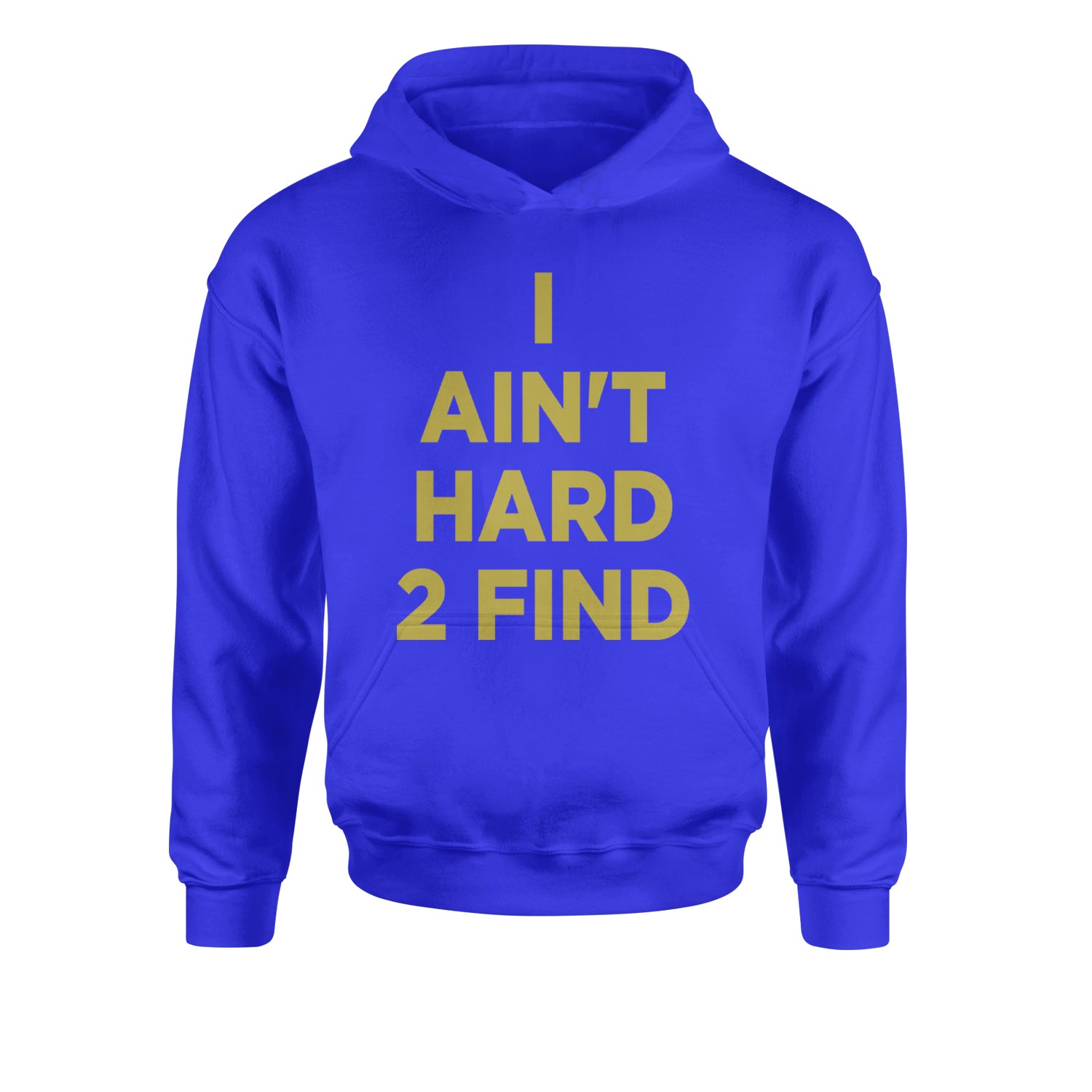 I Ain't Hard To Find Coach Prime Youth-Sized Hoodie Royal Blue